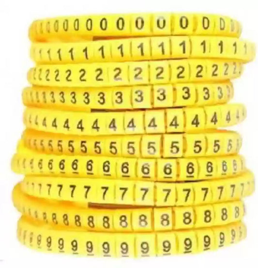 Numbering Tags Alphabets for Wire 2.5mm4mm to 6mm in Pakistan(0-9)