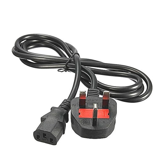 Power Cable Lead 3 pin Flat with Fuse