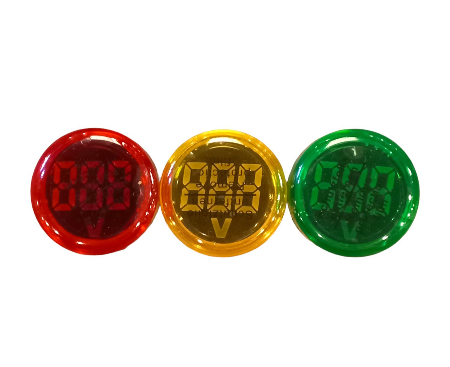Sara DB Panel Lights 23mm Round with Volt display