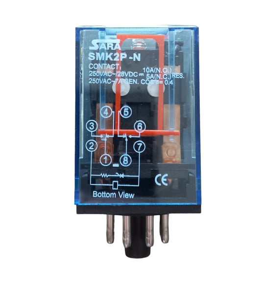 Sara Relay 8pin, 11pin, 14pin- DC 12V & 24V and AC 220V