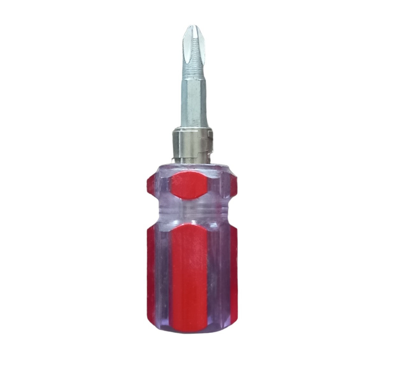 Screw Driver 2 in 1 Big & Small Red & Black Double Head Screwdriver (+ & -)