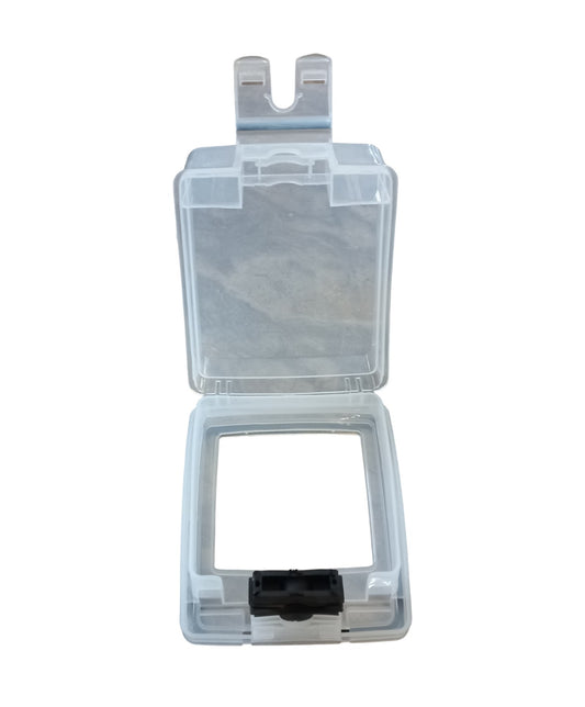 Waterproof Outdoor Socket Box Wall Electrical Switch Case Wall Power Socket Box – Transparent