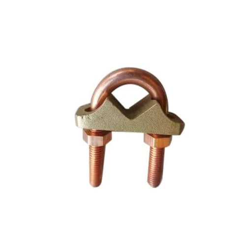 Copper Rod To Tape Clamps U Bolt Double Plate Type