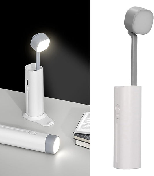 Small Desk Lamp, Mini Table Lamps for Home Office, Rechargeable Lamp Foldable, Portable LED Desk Lamp with USB Charging Port, 3 Brightness Dimmable Small Desk Lamp Reading (Desk lamp)