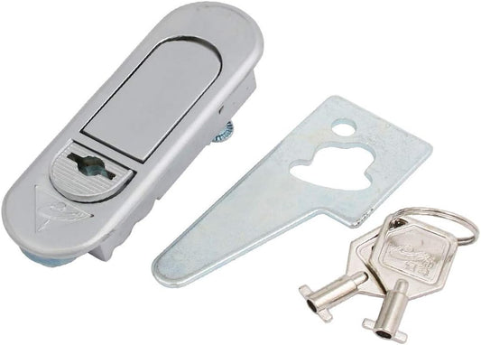 ew Lon0167 83mmx26mm Metal Featured Pop-Up Locking Electric Reliable Efficacy Cabinet Plane Cam Lock Silver Tone