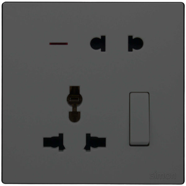 Simon 2Pin & Multi Socket with Switch M3-Series