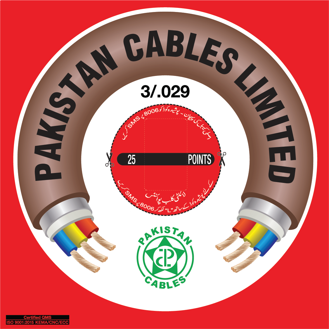 Pakistan Cable 3/.029 250/440 V
