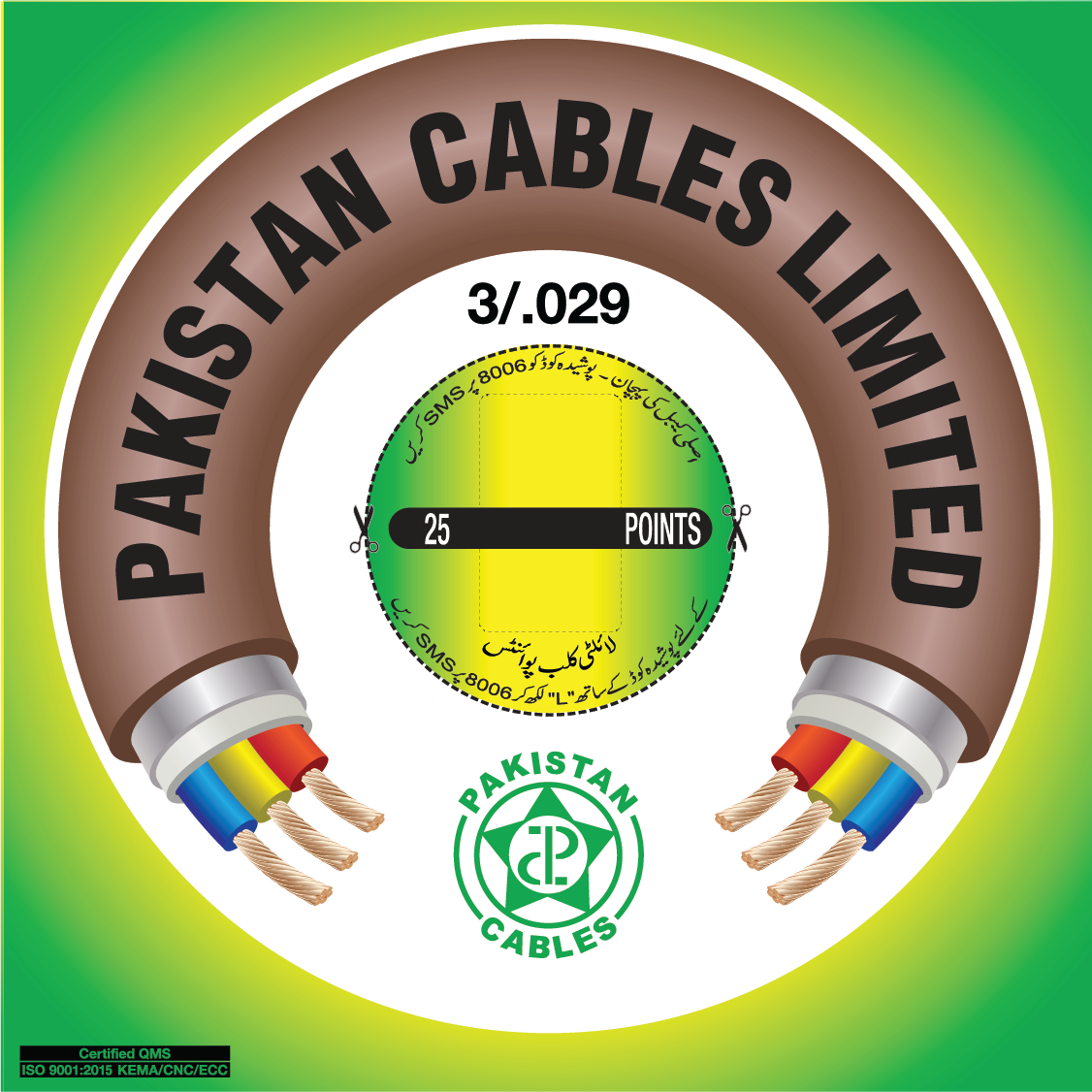 Pakistan Cable 3/.029 250/440 V