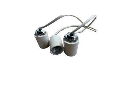 Ceramic Lamp Holder E-14 with Cable & Lamp Holder E-27
