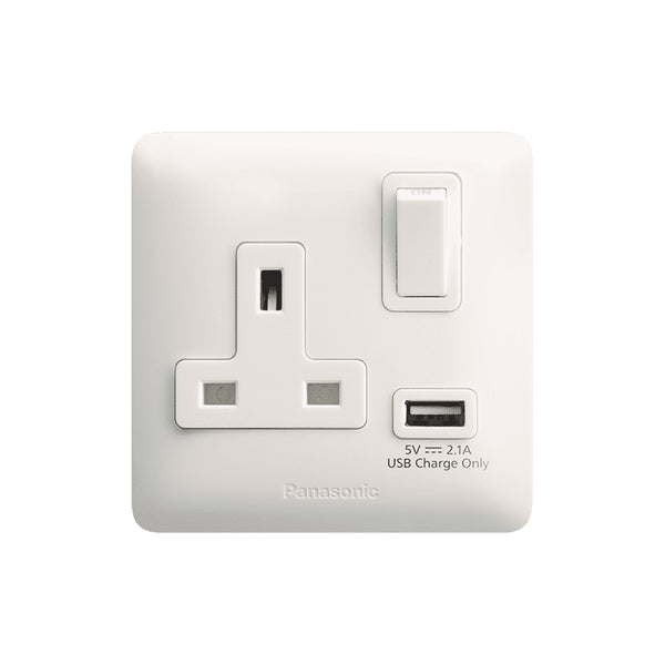 Panasonic 1G DP سوئچڈ BS ساکٹ USB چارجر کے ساتھ