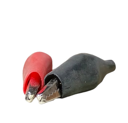 Battery Clips 1 pair (Red & Black) Small and Big sizes