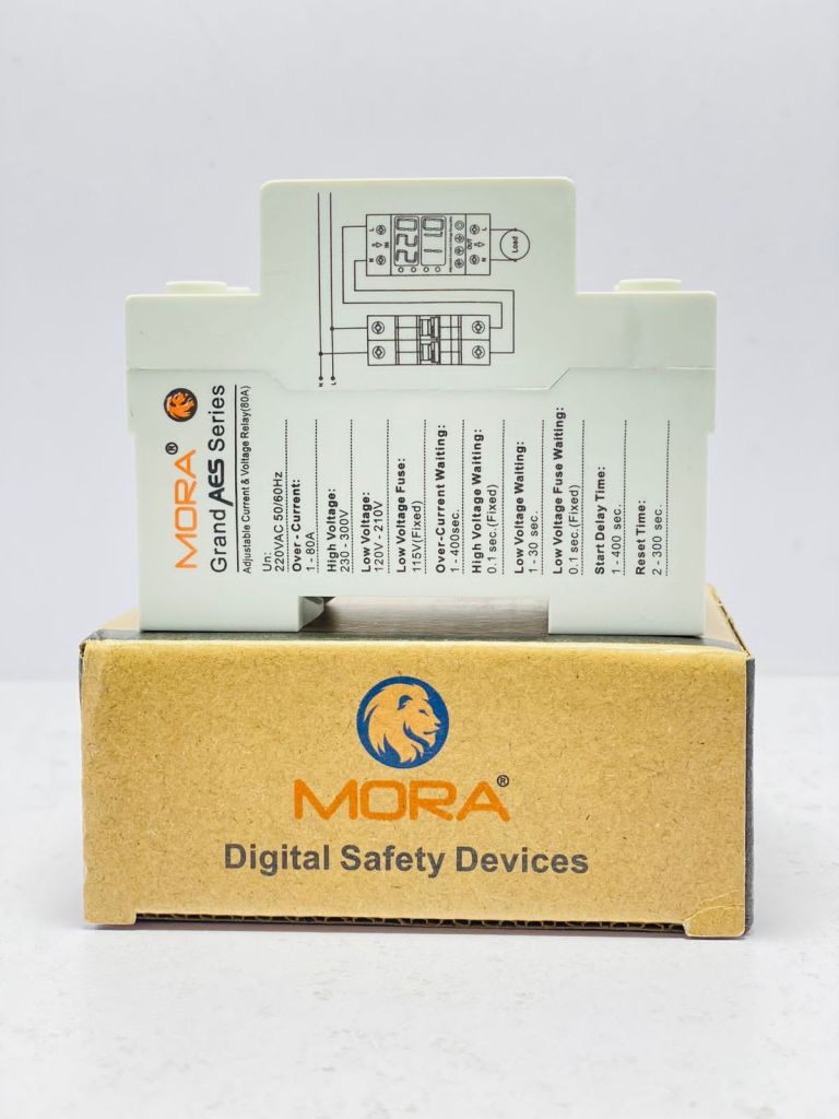 Mora Adjustable Volt+Ampare+Kilowatt protector Breaker