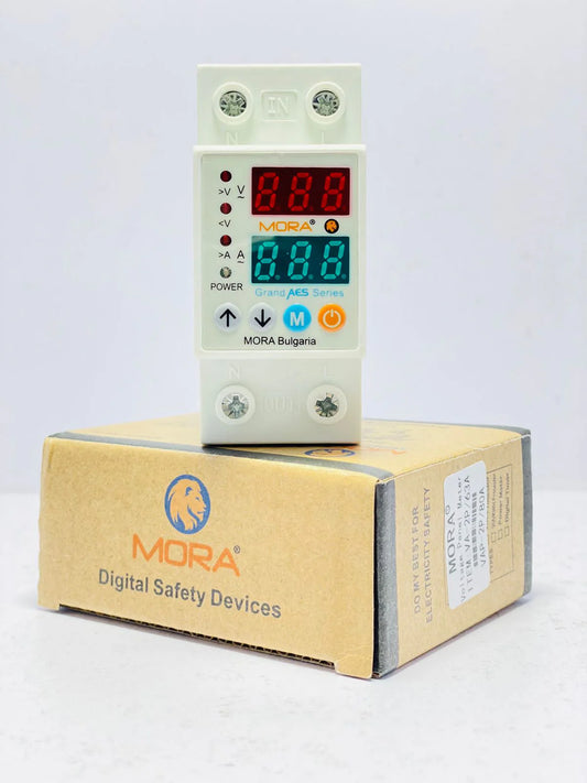 Mora VA Protector by MORA Bulgaria with time delay function 63A (Volt+Ampere)