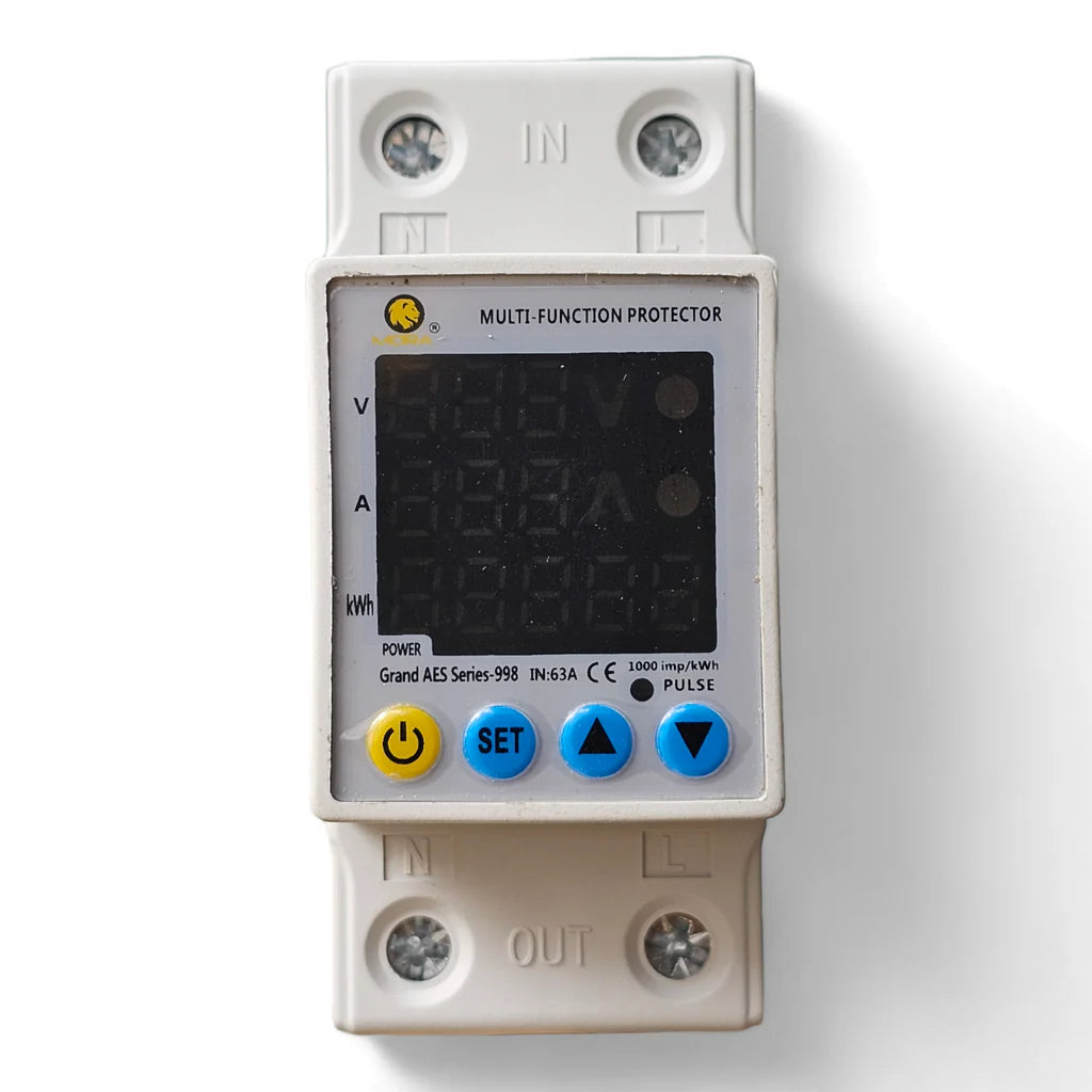 Mora Adjustable Volt+Ampare+Kilowatt protector Breaker