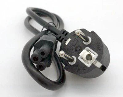 Gadget-Wagon 3 Pin Pure Computer Mains Cord for PC, Speakers, Printers and More Electronics (Black)