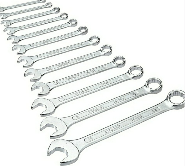 CROME VANADIUM Combination Spanner Set/flat Pana Set
