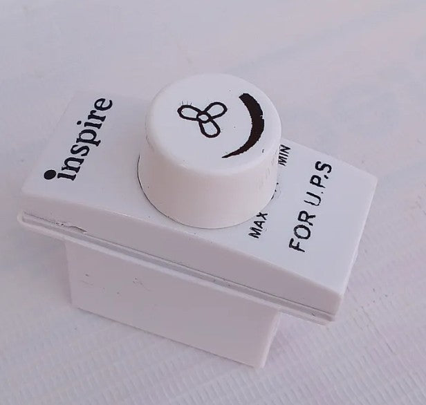 Inspire Fan Dimmer Switch Fan Regulator 250V- UPS Supported -Piano Size Fitting - Piano Fan Dimmer
