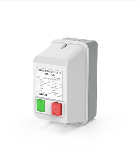 Kripal Magnetic Motor Starter UKQ-22MB Magnetic Starter 10HP (12A-18A) 440V (7.5kw)