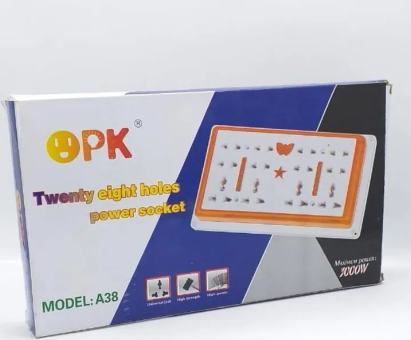 OPK 28-Hole Power Socket - Model A38: High-Performance Multi-Outlet Solution