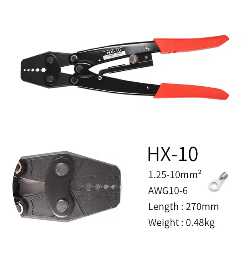 Thimble Plier Crimping Pliers Cable Lug Crimper Tool Bare Terminal Crimper Hand tools for non-insulated cable links