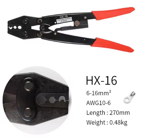 Thimble Plier Crimping Pliers Cable Lug Crimper Tool Bare Terminal Crimper Hand tools for non-insulated cable links