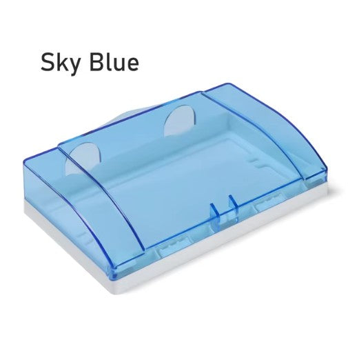 WaterProof Cover for Single Switchboards in Blue transparent Color Double light plug big Size