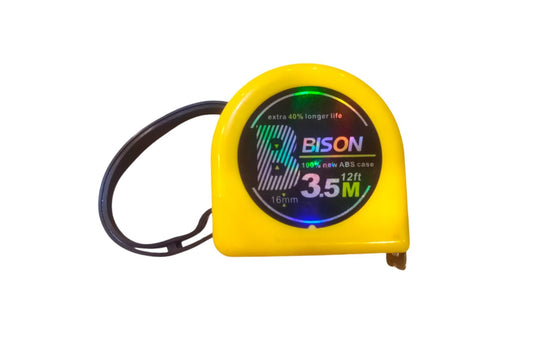 Bison Measuring Tape 3.5 Meter (12ft) abs Case 16mm