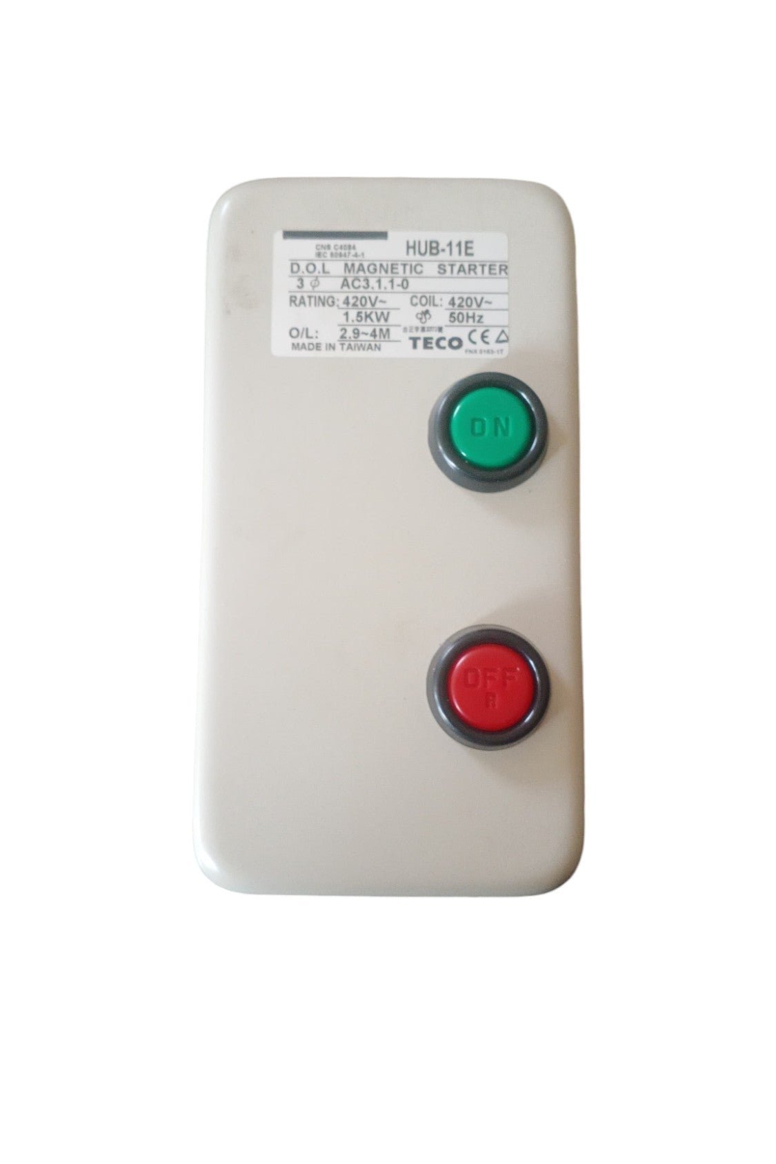 TECO D.O.L Magnatic Starter HUB - 11E 2HP