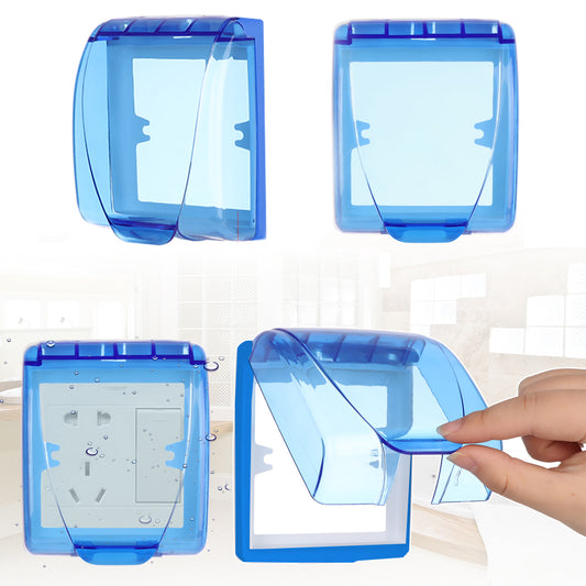 WaterProof Cover for Single Switchboards in Blue transparent Color small Size