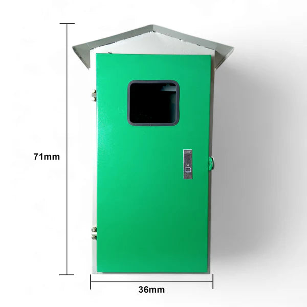 Green Meter Metal Solar DB Box for Single Meter & Main MCCB with Shad