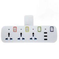 Solid Multi-Function 3way Wall Extension With 2 USB Ports