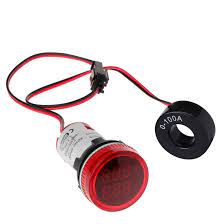 DB Panel Lights 23mm with Volt & Ampere display Round size