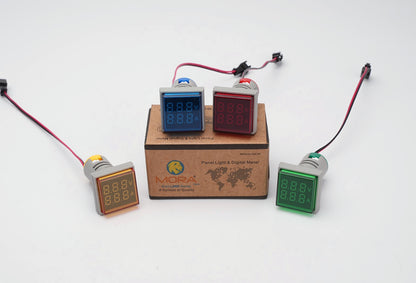 Mora DB Panel Light 23mm with Volt & Ampere display Square size