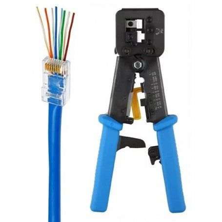 Network crimping pliers SWTP003 for plug-in connectors (RJ45/RJ12 8P/6P/4P)