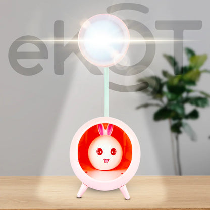 USB Rechargeable LED Charging Desk Lamp, Cartoon Desktop Book Lights, Bedroom Sleep Lamp, Baby Eye Protection Children's Night Bedside Lamp, Kids Night Lamp