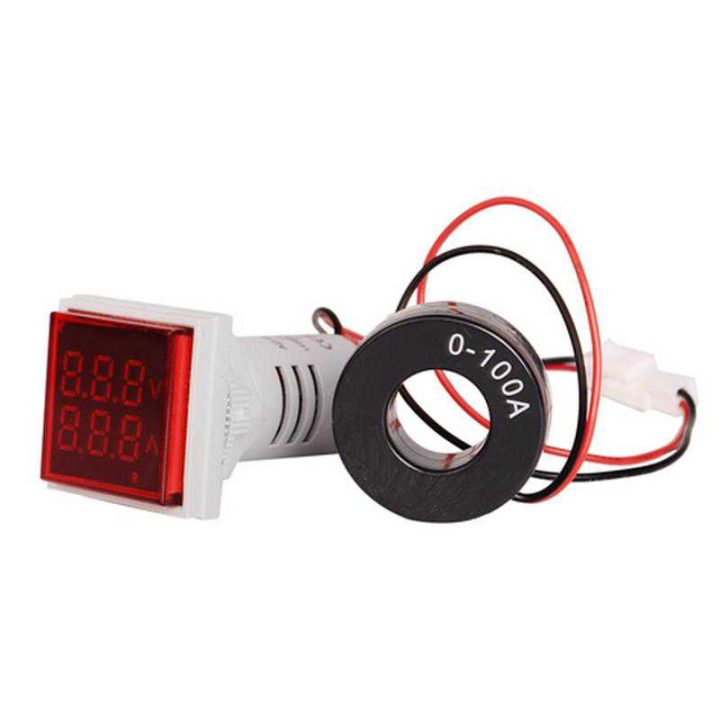 Mora DB Panel Light 23mm with Volt & Ampere display Square size