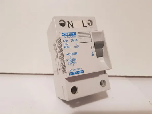 SCHUPA 63 AMP 30mA 63R30 ELCB Earth Leakage CIRCUIT BREAKER-RCCB