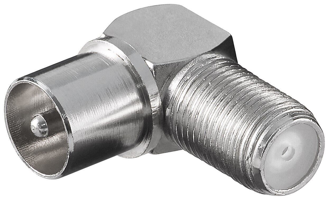 F Plug Coax Aerial Satellite Cable Tv Cable Right Angle COAX Male to F Type Female