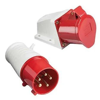 Industrial Sockets 3 & 5 pins male/female 16, 32 & 63 Ampere